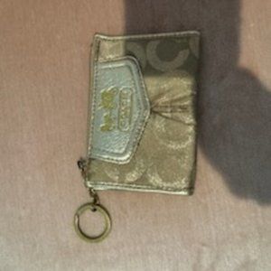 Coach Gold Card Holder